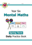 KS2 Year 6 Mental Maths Daily Practice Book Spring Term with Answer CGP