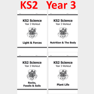 KS2 Year 3 Science Workouts with Answer 4 Books Bundle CGP