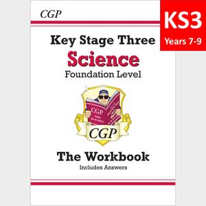 KS3 Years 7-9 Science Workbook with Answer Foundation Level CGP