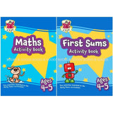 Reception Ages 4-5 Maths and First Sums Activity Books Home Learning CGP