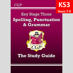 KS3 Years 7-9 Spelling Punctuation and Grammar Study Guide with Answers CGP