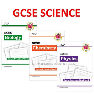 GCSE Biology Physics Chemistry Exam Practice Workbooks with Answer KS4 CGP 2021