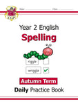 KS1 Year 2 Mental Maths & Spelling Daily Practice Book  Autumn Term with Ans CGP