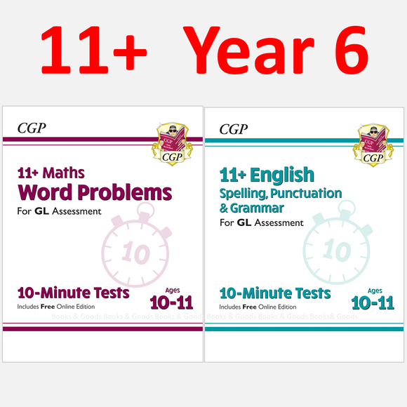 11 Plus Year 6 GL 10 Minute Test Maths and English 2 with Answer CGP