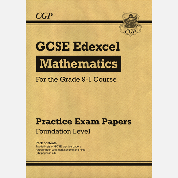 GCSE Maths Edexcel Practice Papers: Foundation Grade 9-1 Course with Answer CGP