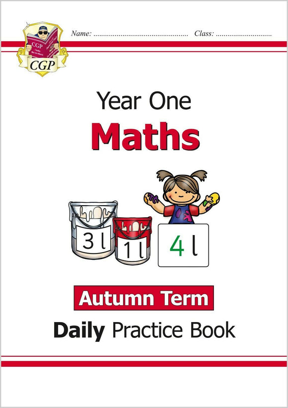 KS1 Year 1 Maths Daily Practice Book Autumn Term with Answer CGP