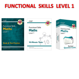 Functional Skills Maths Level 1 Study, Test and Revision Question Cards CGP