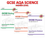 Grade 9-1 GCSE Science AQA Exam Practice Workbooks with answers - Higher CGP