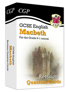 GCSE Grade 9-1 English Shakespeare - Macbeth Revision Question Cards CGP