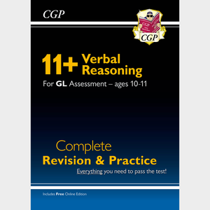 11 Plus Year 6 GL Verbal Reason Complete Revision and Practice with Answer CGP