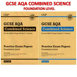 Grade 9-1 GCSE Combined Science AQA Practice Papers: Foundation Pack 1 and 2 CGP