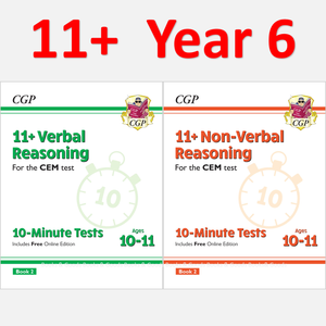 11 Plus Year 6 CEM 10 Minute Tests Verbal Non Verbal Book 2 with Answer CGP