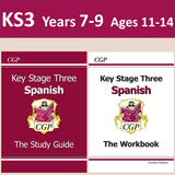 KS3 Years 7-9 Spanish Study Guide and Workbook with Answer CGP