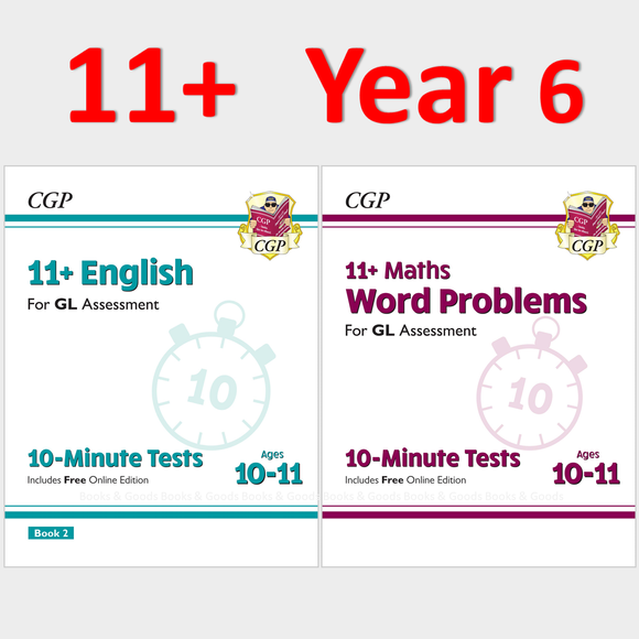 11 Plus Year 6 GL 10 Minute Tests English 2 and Word Problems with Answer CGP