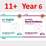 11 Plus Year 6 GL 10 Minute Tests English 2 and Word Problems with Answer CGP