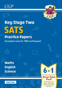 KS2 Complete SATS Practice Papers Pack 2 Science Maths English with Answer CGP