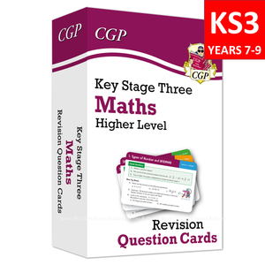 KS3 Years 7-9 Maths Revision Question Cards Higher Level CGP