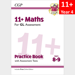 11 Plus Year 4 GL Maths Practice Book and Assessment Test with Answer CGP