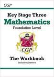 KS3 Years 7-9 Maths Science & English Study Guides Foundation with Answer CGP