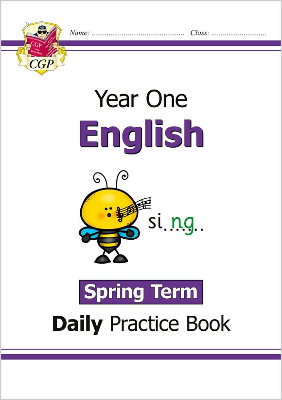 KS1 Year 1 English Daily Practice Book Spring Term with Answer CGP