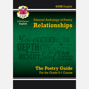 GCSE Edexcel English Literature Poetry-Relationships Anthology-Grade 9-1 CGP