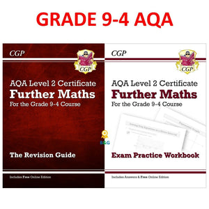 Grade 9-4 AQA Level 2 Certificate Further Maths Revision Guide Practice Workbook