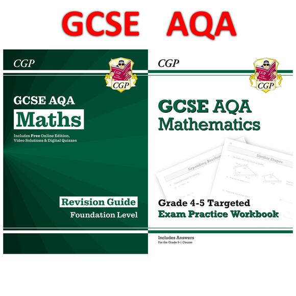 New 2021 GCSE Maths AQA Revision Guide Grade 4-5 Targeted Exam Practice Workbook