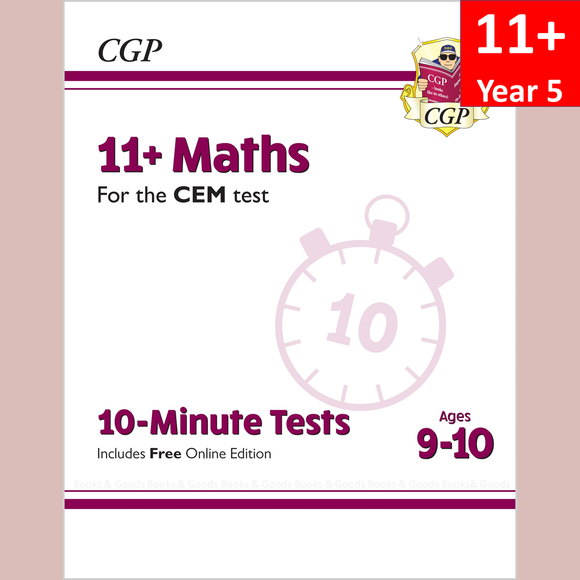 11 Plus Year 5 CEM 10 Minute Tests  Maths with Answer CGP