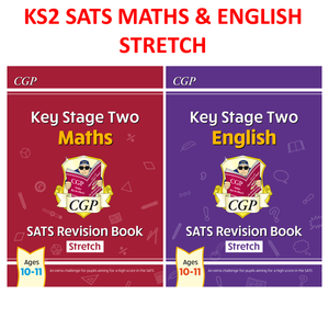 KS2 Maths and English SATS Revision Books (NEW CURRICULUM) Stretch Year 6 CGP