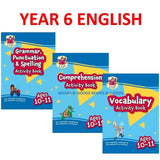 KS2 Year 6 English Grammar Punctuation & Spelling Vocabulary Comprehension Books