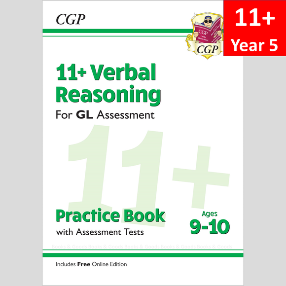 11 Plus Year 5 GL Verbal Reason Practice Book and Assessment Test Answer CGP