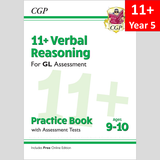 11 Plus Year 5 GL Verbal Reason Practice Book and Assessment Test Answer CGP