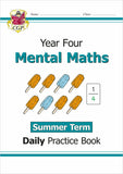 New KS2 Year 4 Mental Maths Daily Practice Book SUMMER TERM with Answer CGP