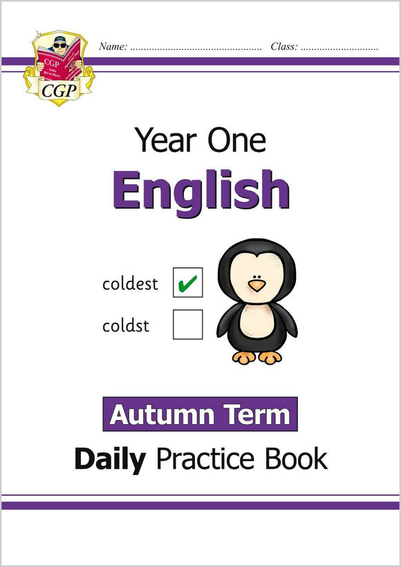 KS1 Year 1 English Daily Practice Book Autumn Term with Answer CGP