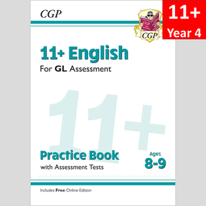 11 Plus Year 4 GL English Practice Book and Assessment Tests with Answer CGP