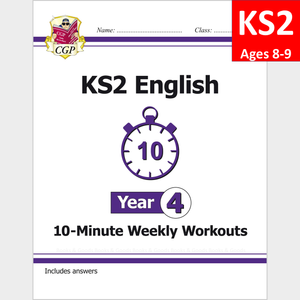 KS2 Year 4 English 10 Minute Weekly Workouts with Answer CGP