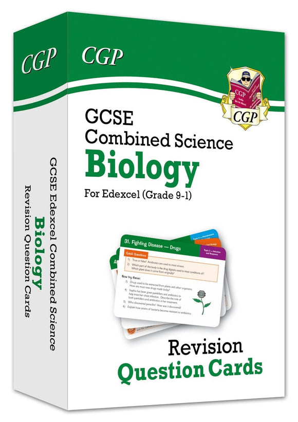 GCSE  Edexcel Combined Science Boilogy Revision Question Cards KS4 CGP