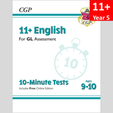 11 Plus Year 5 GL 10 Minute Tests English with Answer CGP