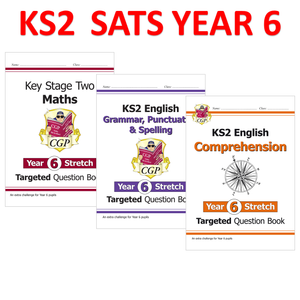 KS2 Year 6 Targeted Question Book Stretch Maths English Compreh with Answer CGP