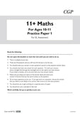 11+ GL Year 6 Maths Practice Papers Ages 10-11 - Pack 1 CGP