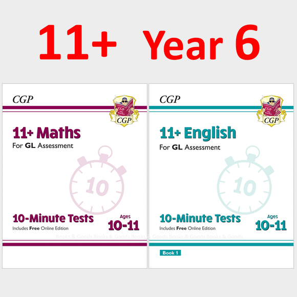 11 Plus Year 6 GL 10 Minute Test English 1 and Maths with Answer CGP