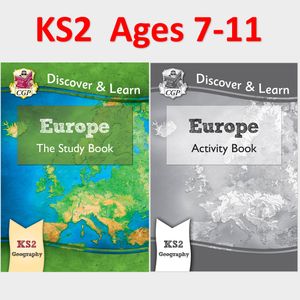 KS2 Geography Europe Study and Activity Books Ages 7-11 CGP