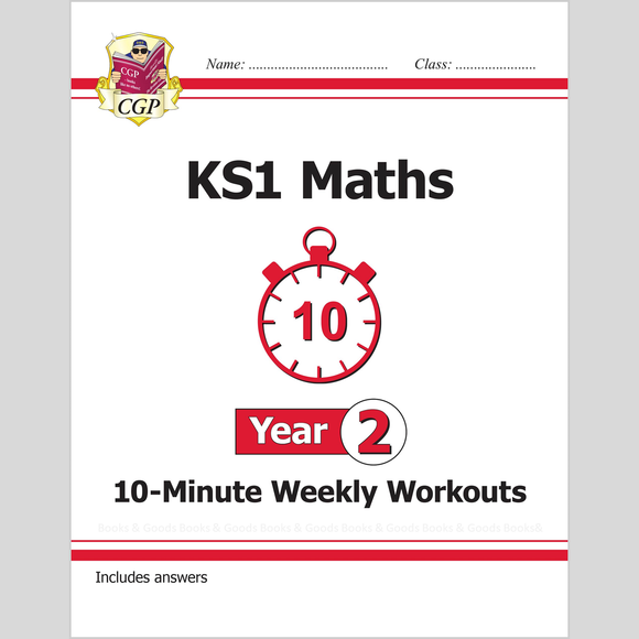 KS1 Year 2 Maths 10-Minute Weekly Workouts with Answer CGP