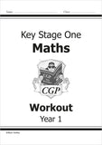 KS1 Year 1 Maths Workout Mental Maths Workout Books with Answer Ages 5-6 CGP