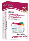 GCSE AQA Spanish Grammar & Translation Revision Question Cards CGP