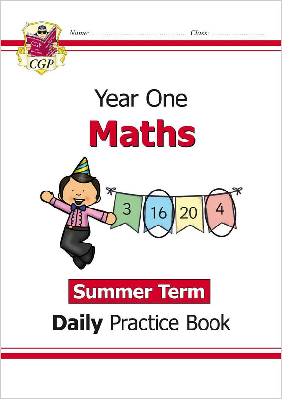 KS1 Year 1 Maths Daily Practice Book Summer Term with Answer CGP