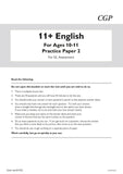 11+ Plus GL Year 6 English Practice Papers Ages 10-11 - Pack 1 CGP