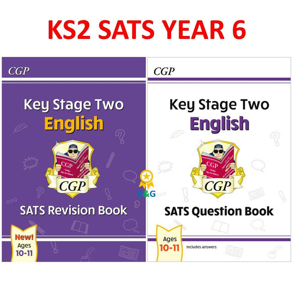 KS2 English SATS Year 6 Revision and Question Books with Answer Ages 10-11 CGP