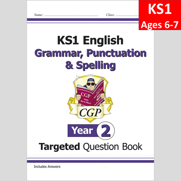 KS1 Year 2 Targeted Question Book English Grammar with Answer CGP