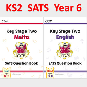 KS2 SATS Year 6 Maths and English Question Books with Answer CGP